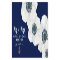 Nautical Navy Blue & White Anemones Dated Keepsake