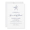 Nautical Navy Starfish Bridal Shower Invitation