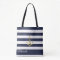 Nautical Navy Stripe Gold Anchor Personalised