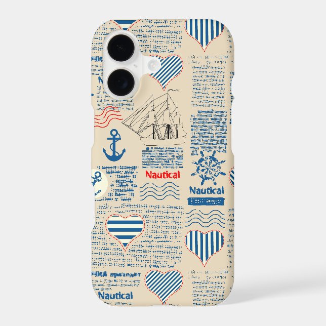 Nautical Newspaper Pattern (Back)