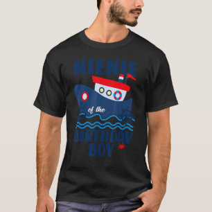 Nautical Nienie Of The Birthday Boy Sailors Family T-Shirt
