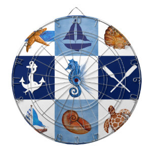 Nautical Ocean Designs Dartboard
