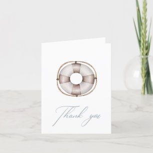Nautical Ocean Thank You Card
