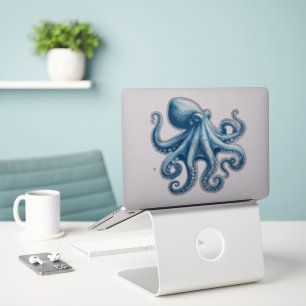 Nautical Octopus Custom-Cut Vinyl Sticker