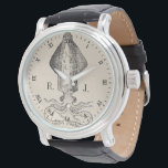 Nautical Octopus Personalised Monogram Watch<br><div class="desc">A custom watch featuring a vintage style octopus and Roman numeral time face. On either side of the octopus is a spot for your first and last name initial.</div>