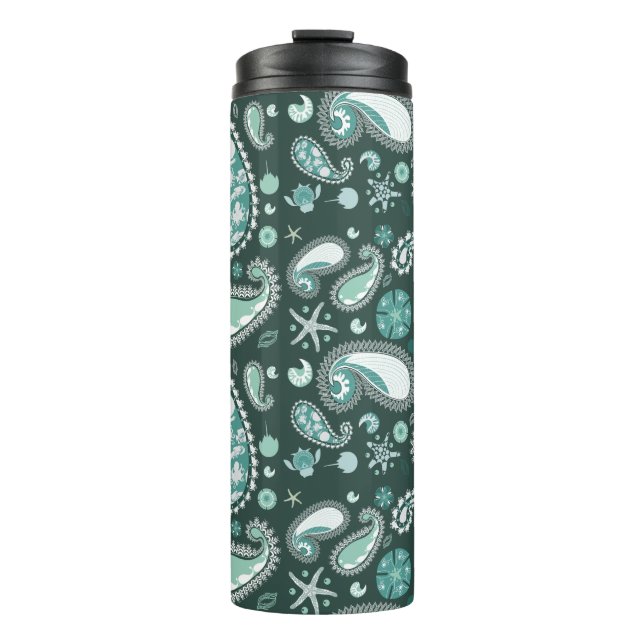 Nautical Paisley Thermal Tumbler (Front)