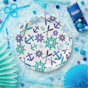 Nautical Paper Plate