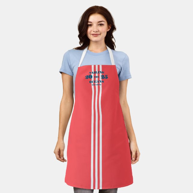 Nautical Party Apron (Worn)