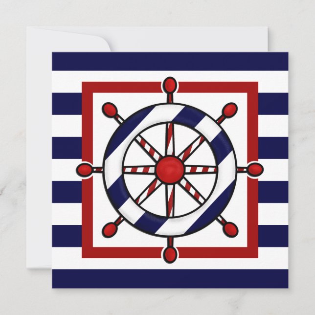 Nautical Party Invitations (Front)