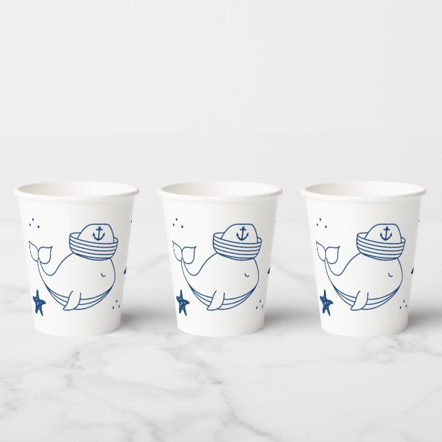 nautical party paper cups (Multi)