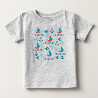 nautical pattern baby T-Shirt