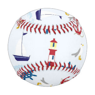 Nautical Pattern Baseball