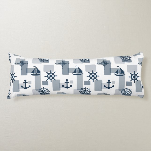 Nautical pattern body cushion (Front)