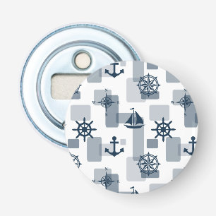 Nautical pattern bottle opener