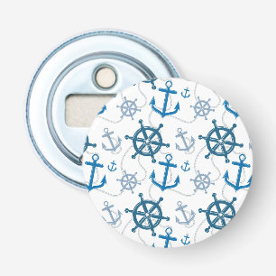 Nautical pattern bottle opener