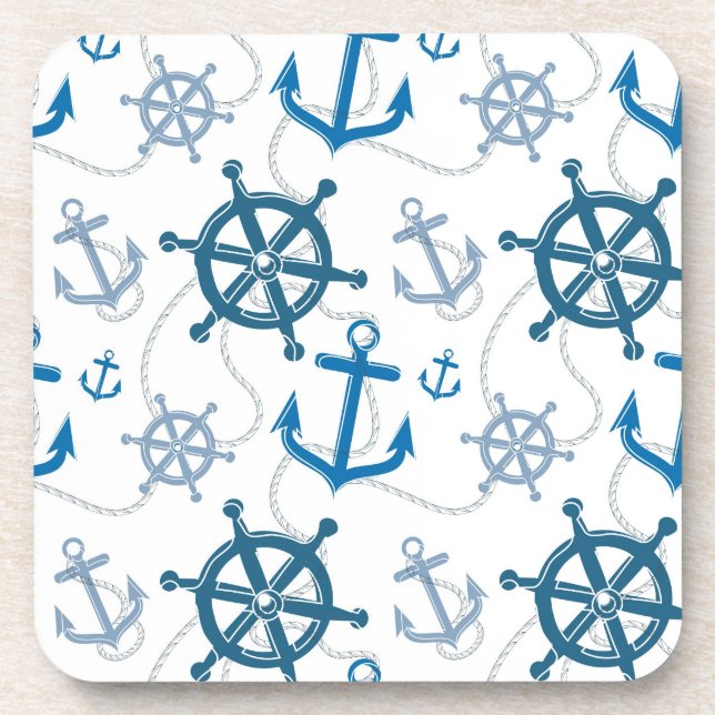 Nautical pattern coaster (Front)