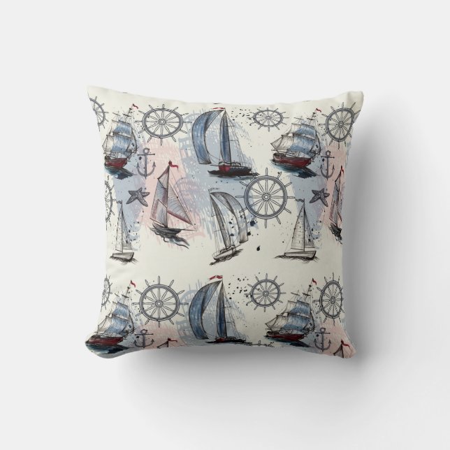 Nautical Pattern Cushion (Front)