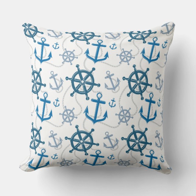 Nautical pattern cushion (Front)