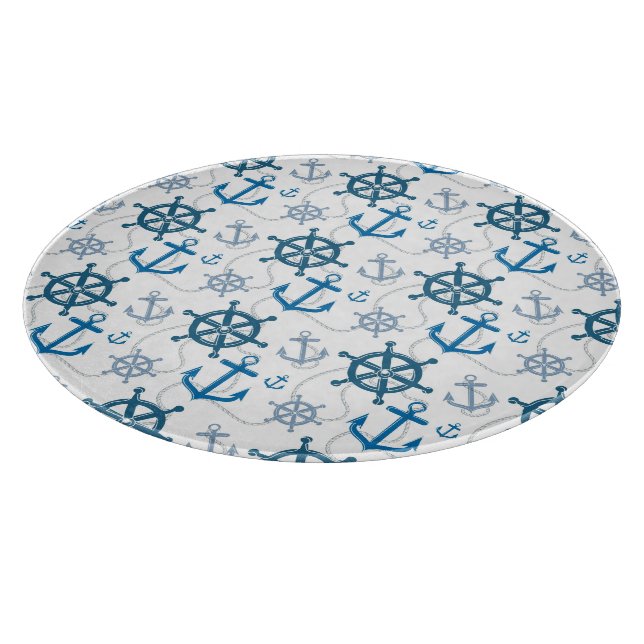 Nautical pattern cutting board (Corner)