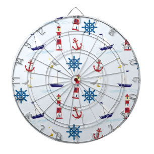 Nautical Pattern Dartboard