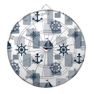Nautical pattern dartboard