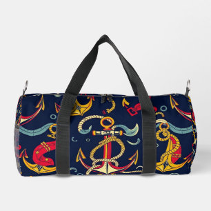 Nautical Pattern Duffle Bag