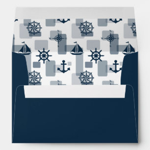 Nautical pattern envelope