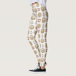 Nautical Pattern leggings