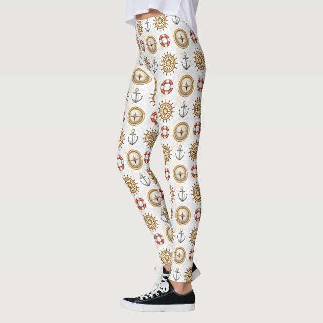 Nautical Pattern leggings (Left)