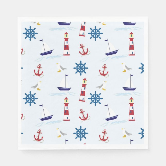 Nautical Pattern Napkin (Front)