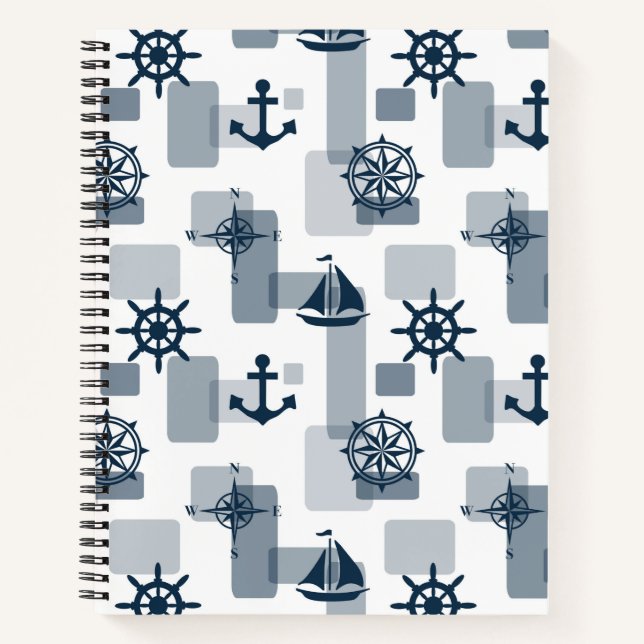Nautical pattern notebook (Front)