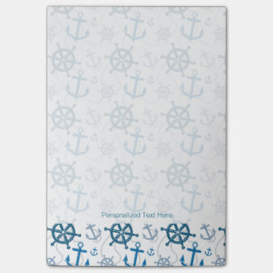 Nautical pattern post-it notes