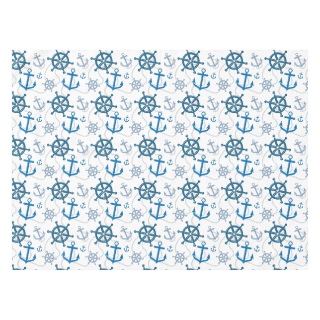 Nautical pattern tablecloth (Front (Horizontal))