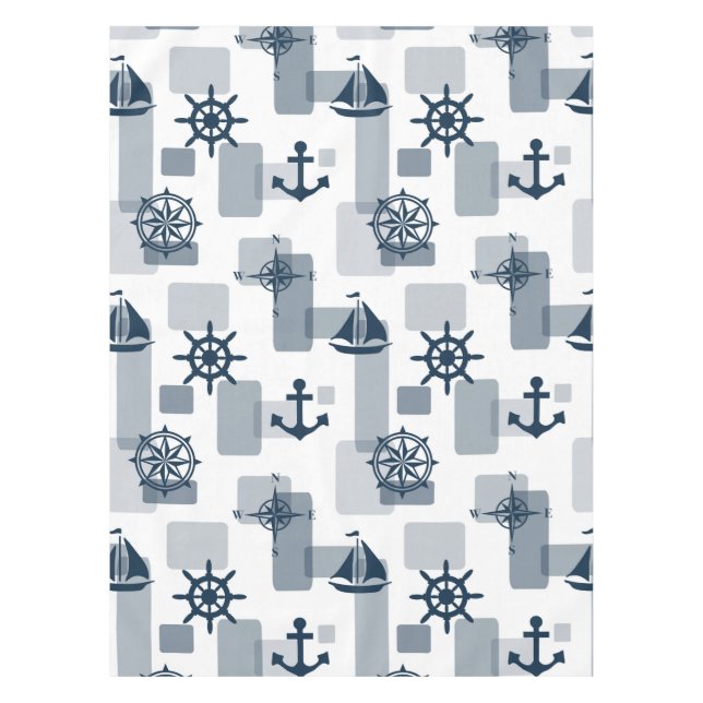 Nautical pattern tablecloth (Front)