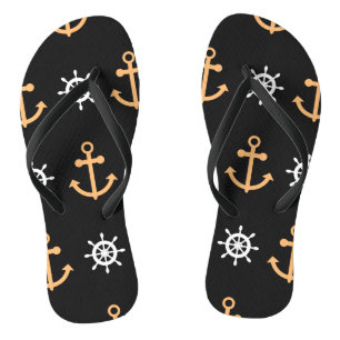 Nautical Pattern Thongs