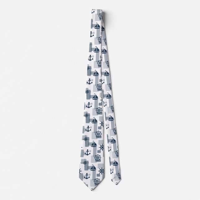 Nautical pattern tie (Front)
