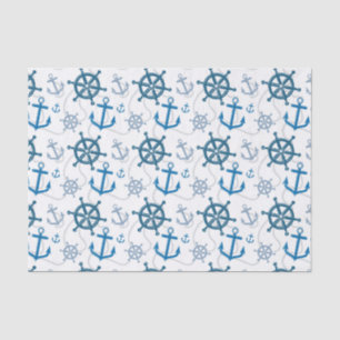 Nautical pattern tissue paper