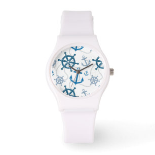 Nautical pattern watch