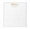 Nautical Personalised Notepad, Gold Whale