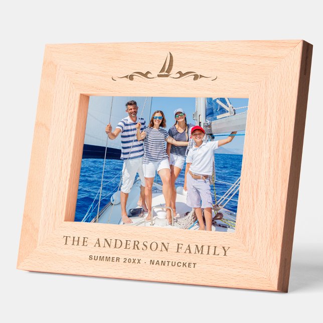 Nautical Personalised wooden picture frame (Creator Uploaded)