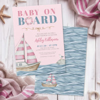 Nautical Pink Girl Baby Shower