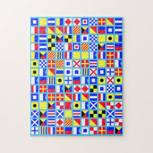 Nautical Pirate Flag Double Puzzle