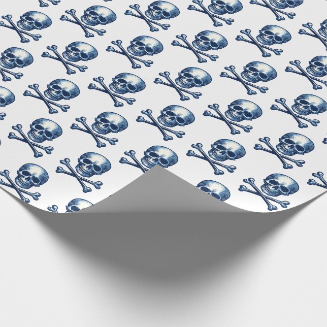 Nautical - Pirate / Skull & Crossbones Wrapping Paper (Corner)