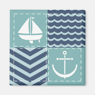 Nautical Quilt Magnet