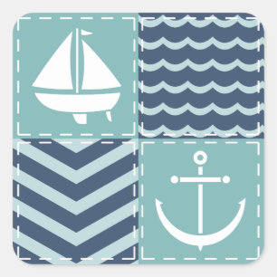 Nautical Quilt Sticker