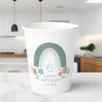 Nautical Rainbow Under The Sea Seashell Birthday