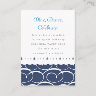 Nautical Reception or Information Card