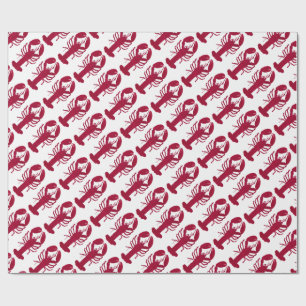 Nautical Red Lobster Wrapping Paper