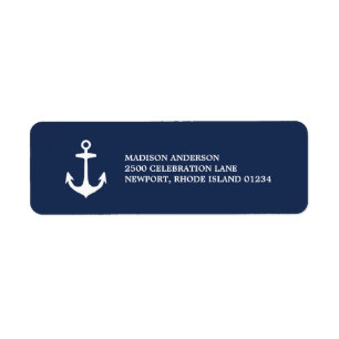Nautical   Return Address Label