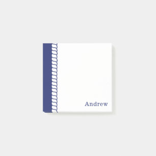 Nautical Rope Add Name 3x3 Post-it Notes